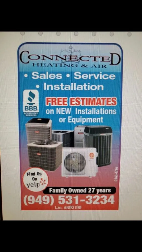 Slide of Connected Heating and Air Conditioning