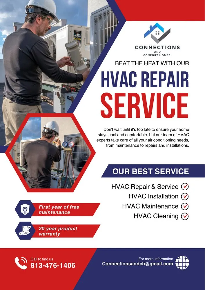 Top-rated air conditioning service in Tampa Bay, FL by Connections and Comfort Homes