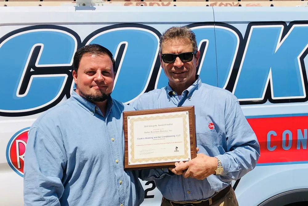 Slide of Cook's Heating and Air Conditioning