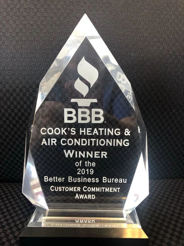 Slide of Cook's Heating and Air Conditioning