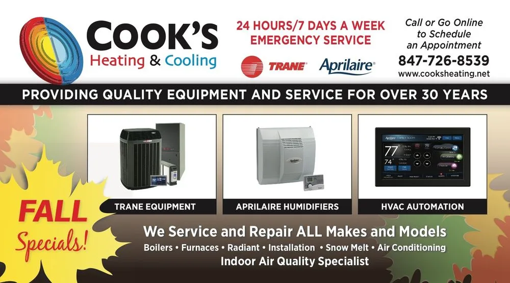 Slide of Cook's Heating and Cooling