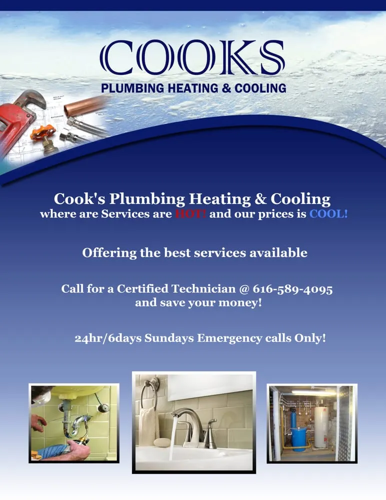 Slide of Cook's Plumbing Heating & Cooling