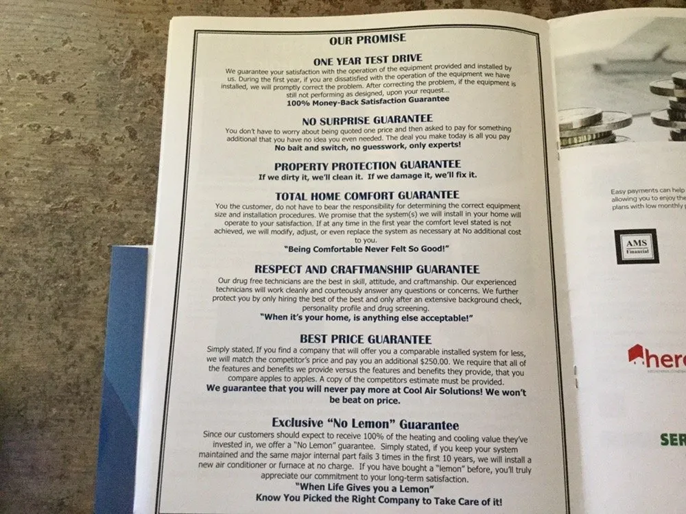 Slide of Cool Air Solutions Heating and Air Conditioning - Vista