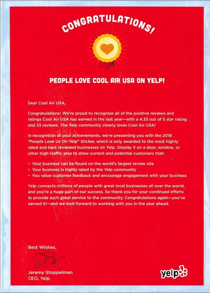 Slide of Cool Air USA