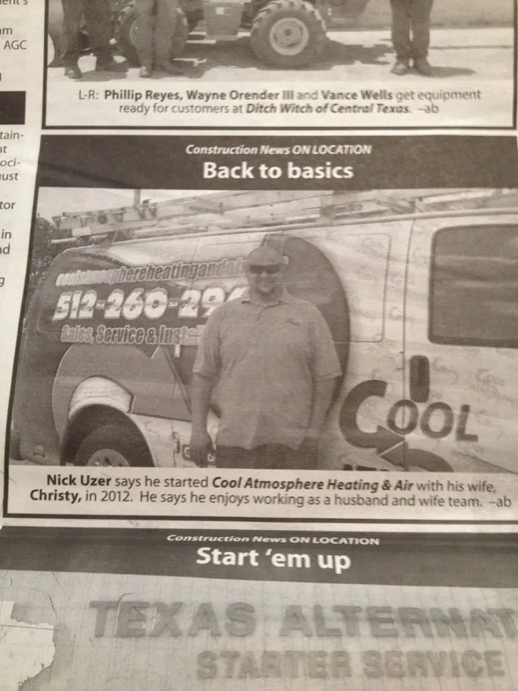 Slide of Cool Atmosphere Heating and Air