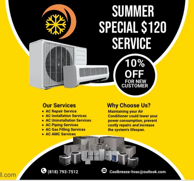 Slide of Cool Breeze HVAC