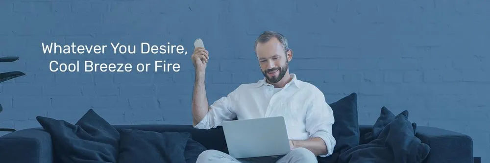 Slide of Cool Breeze or Fire Heating and Cooling