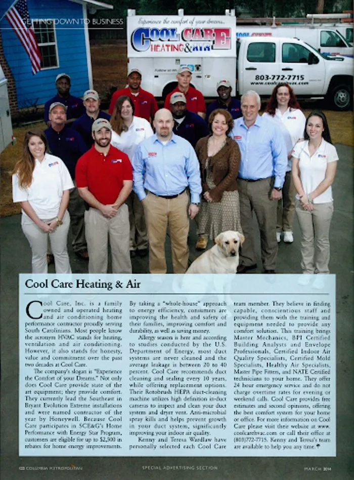 Slide of Cool Care Heating and Air