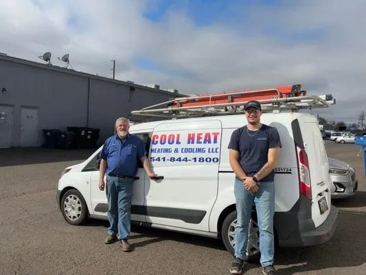 Cool Heat Heating and Cooling Logo