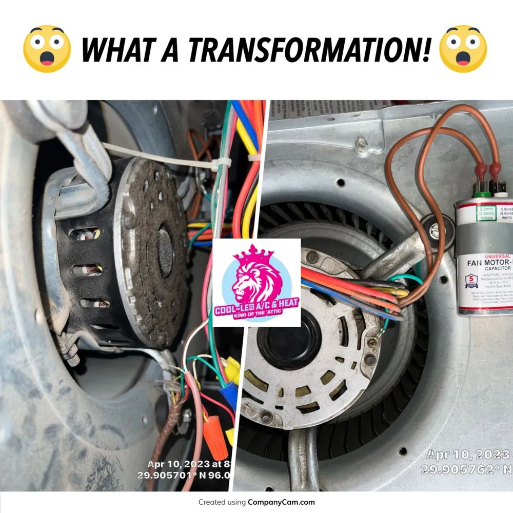 Slide of Cool Leo Ac & Heat