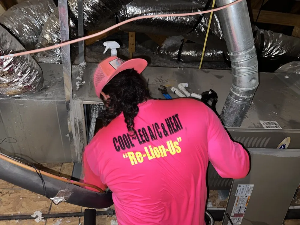 Slide of Cool Leo Ac & Heat