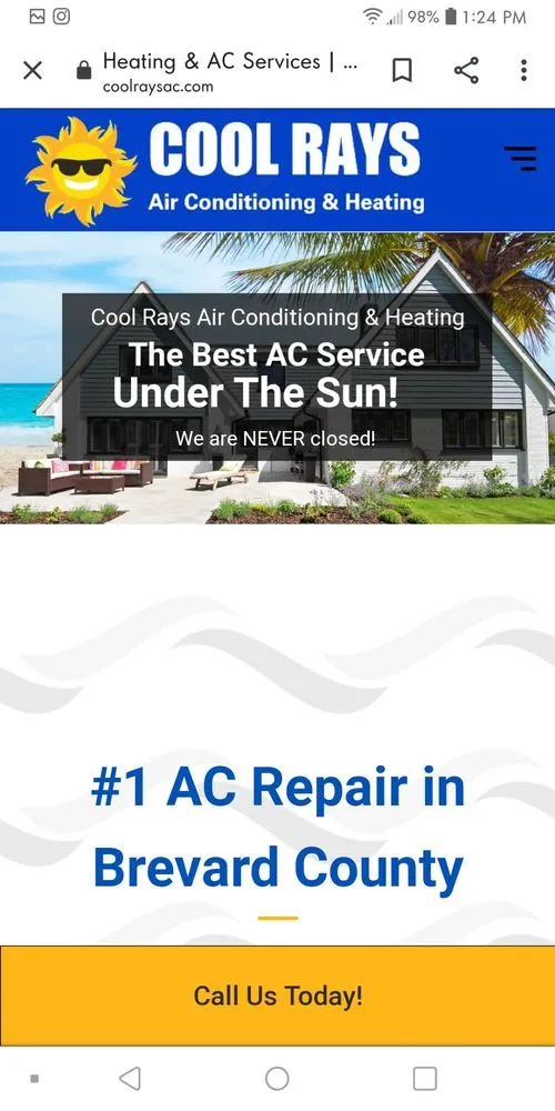 Slide of Cool Rays Air Conditioning and Heating