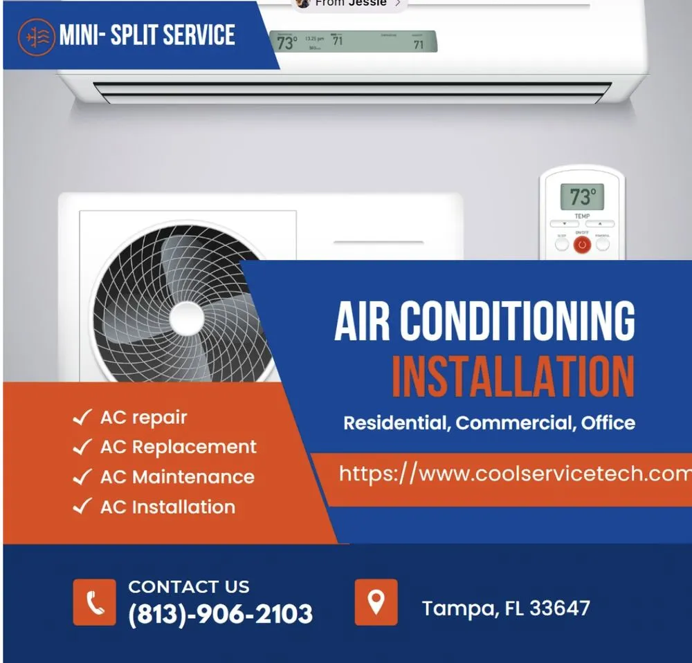 Slide of Cool Service Tech