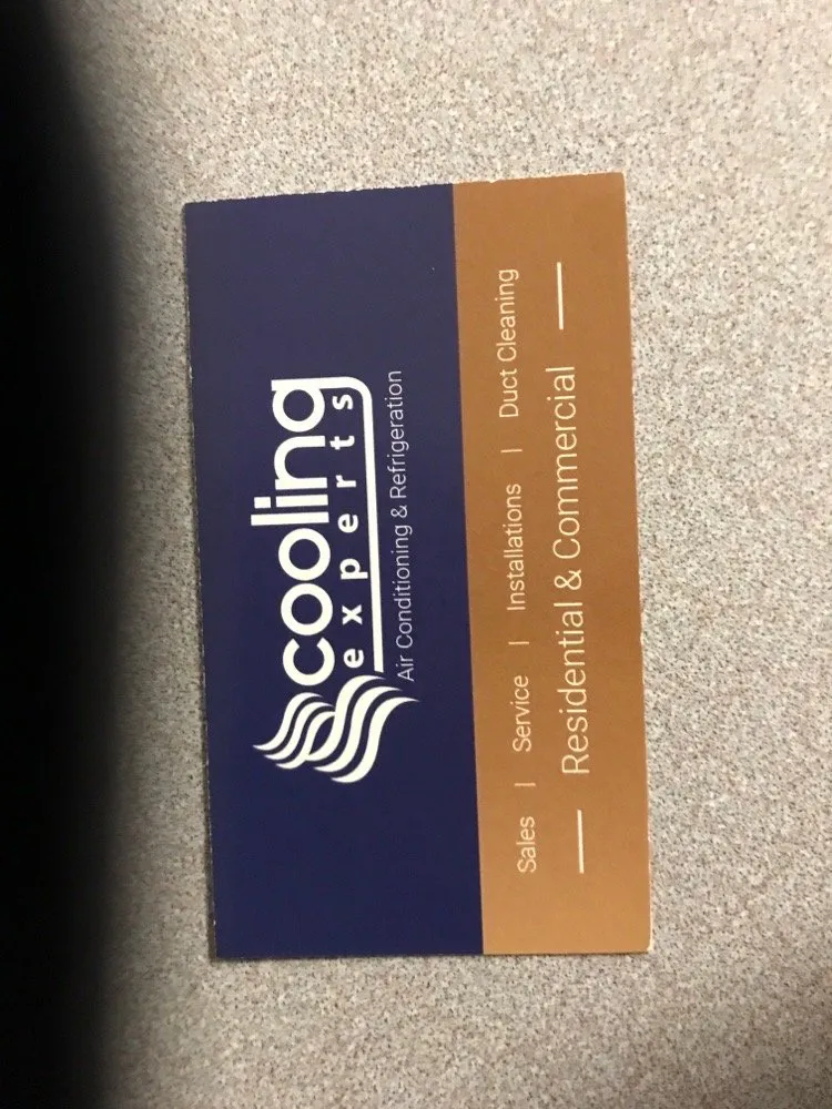 Slide of Cooling Experts