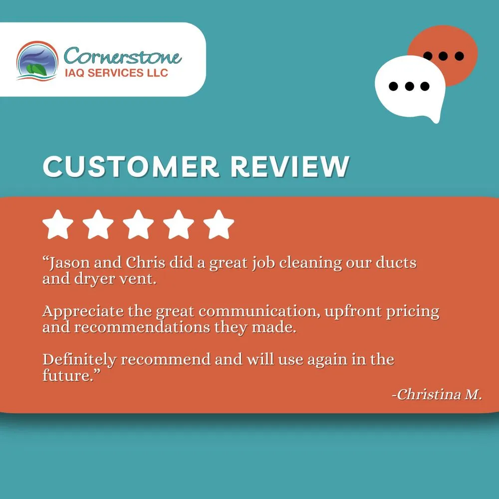 Slide of Cornerstone IAQ Services