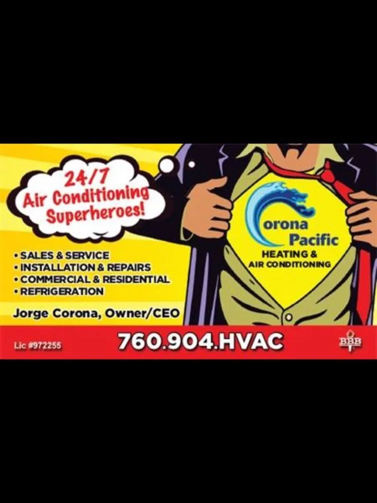 Slide of Corona Pacific Heating & Air Conditioning