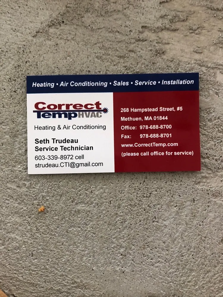 Slide of Correct Temp