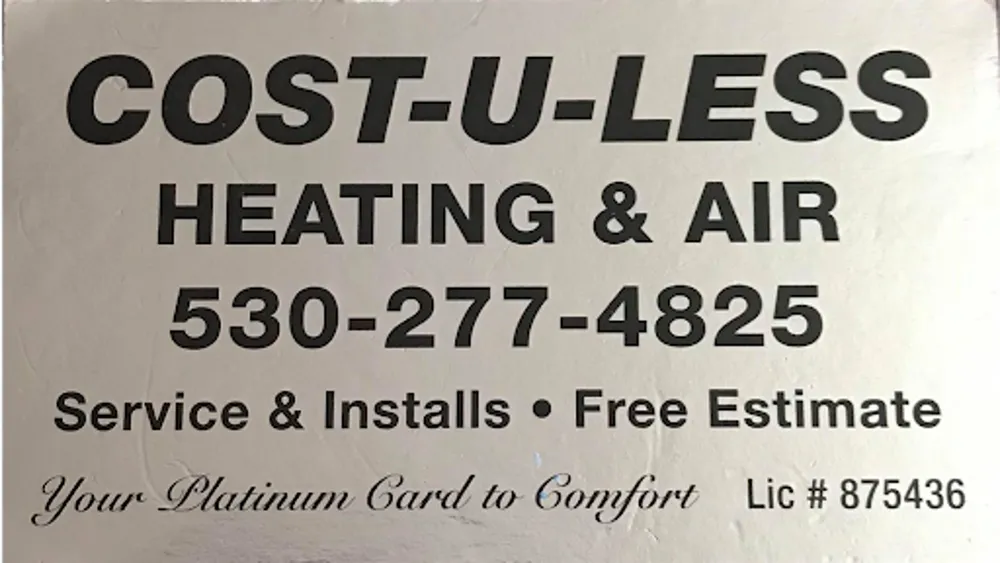 Slide of Cost U Less Heating & Air
