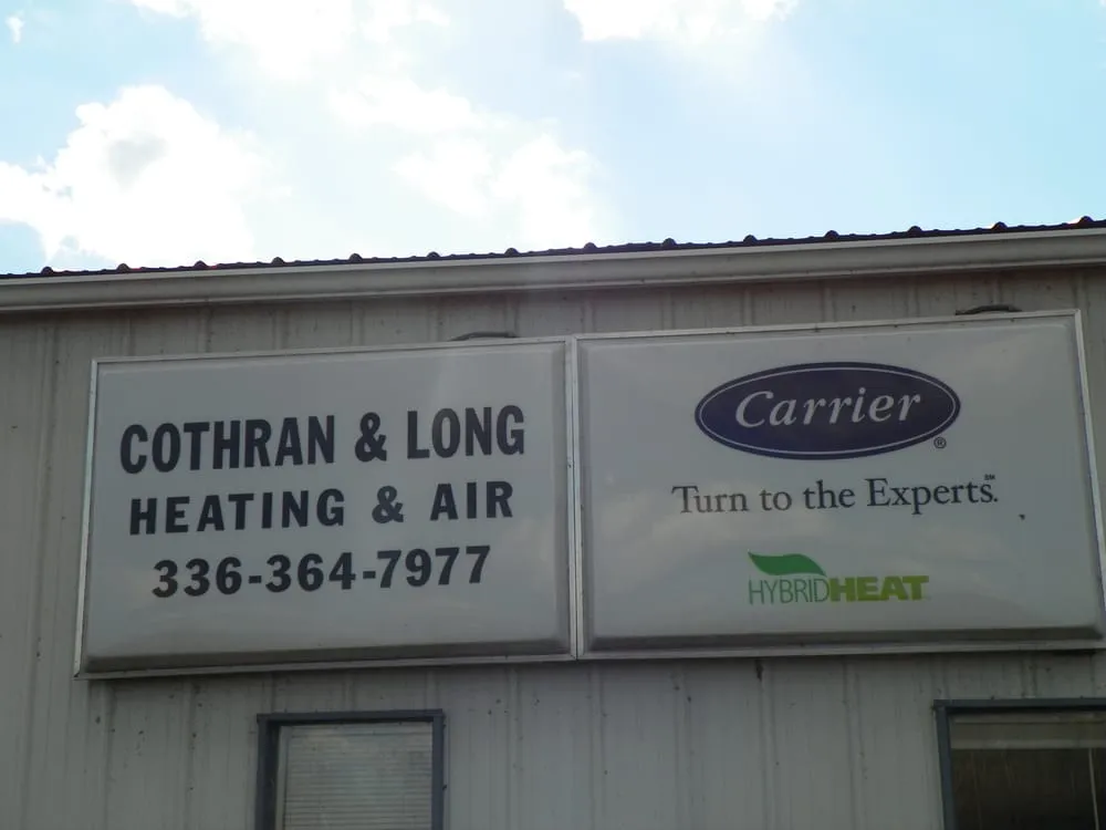 Expert HVAC installation near you across Timberlake, NC - Cothran & Long Heating & Air