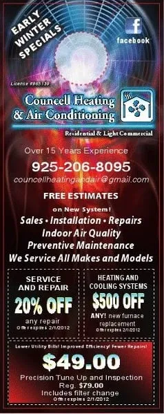 Slide of Councell Heating & Air Conditioning