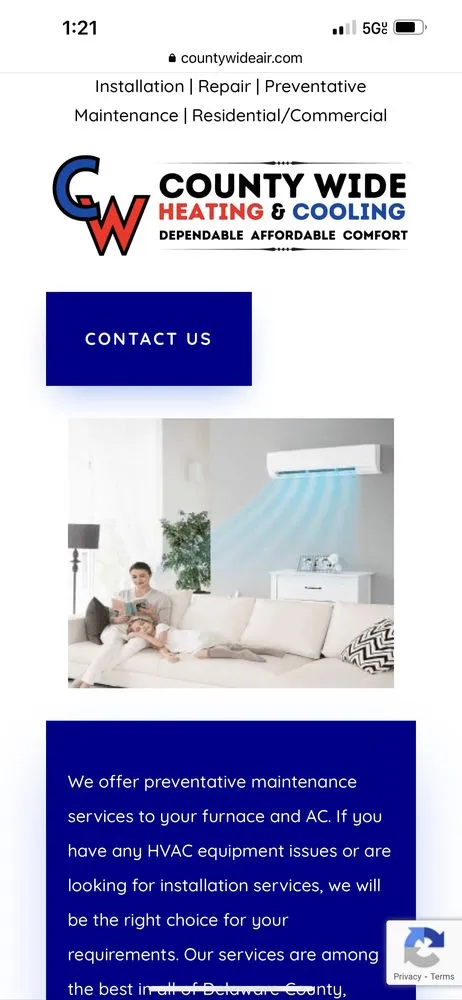 Slide of County Wide Heating & Cooling