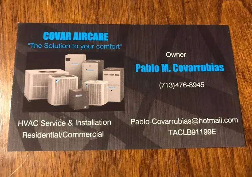 Slide of COVAR AIRCARE