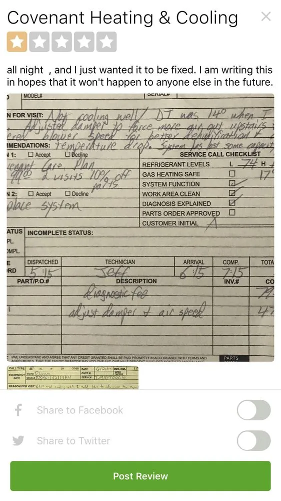 Slide of Covenant Heating & Cooling