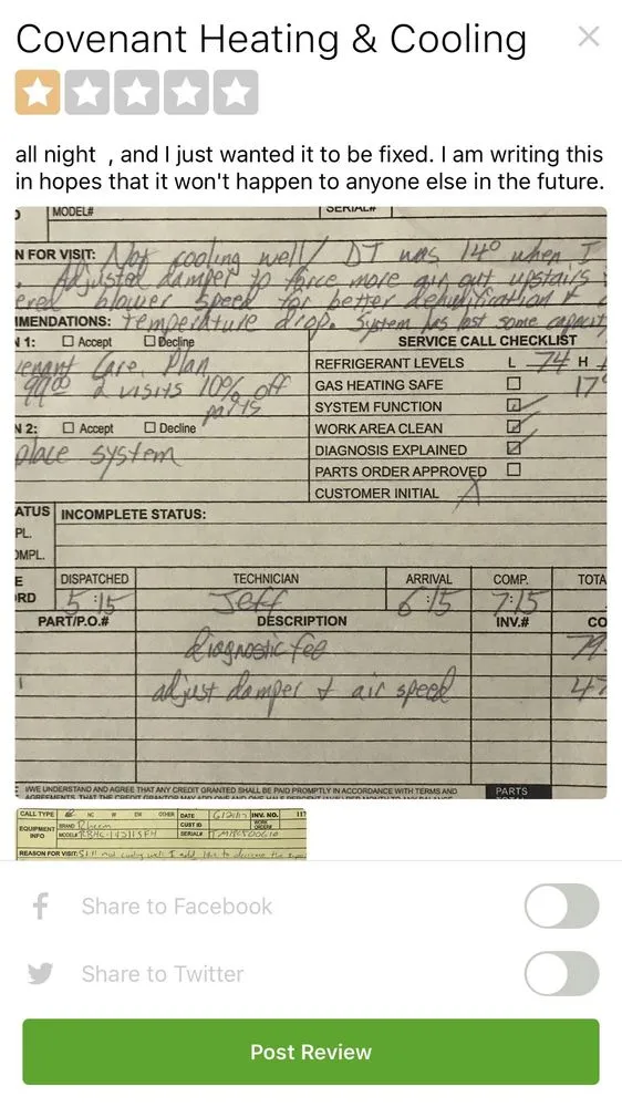 Slide of Covenant Heating & Cooling