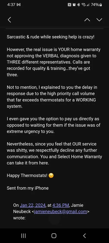 Slide of Cozy Comfort Heating & Cooling