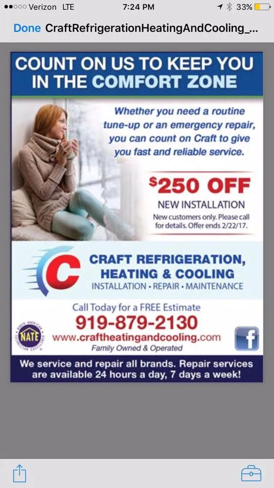 Slide of Craft Refrigeration Heating and Cooling