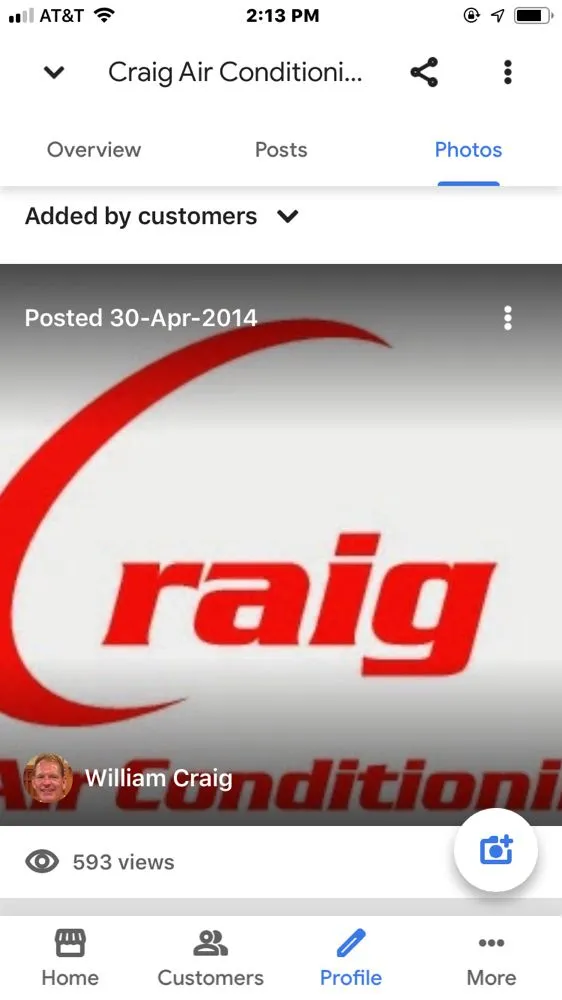 Slide of Craig Air Conditioning