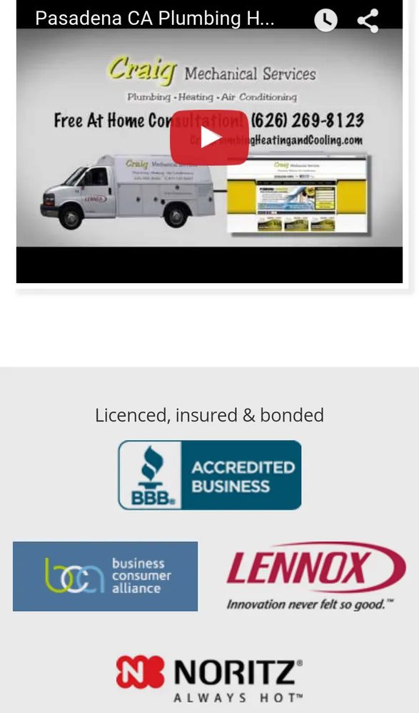 Slide of Craig Plumbing Heating & Air Conditioning, Inc