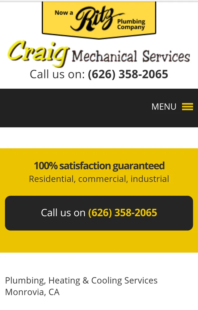 Slide of Craig Plumbing Heating & Air Conditioning, Inc