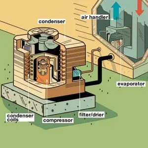 Slide of Crane Heating and Cooling