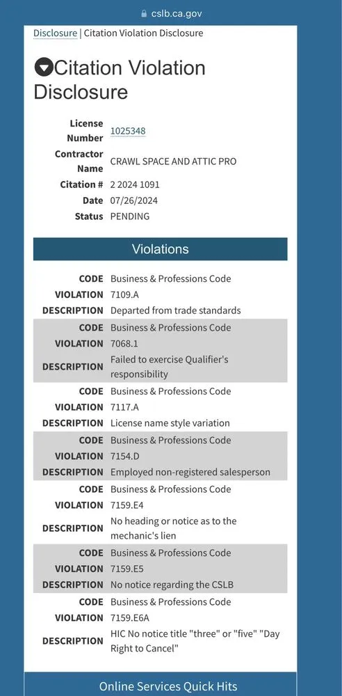 Slide of Crawl Space And Attic Pro