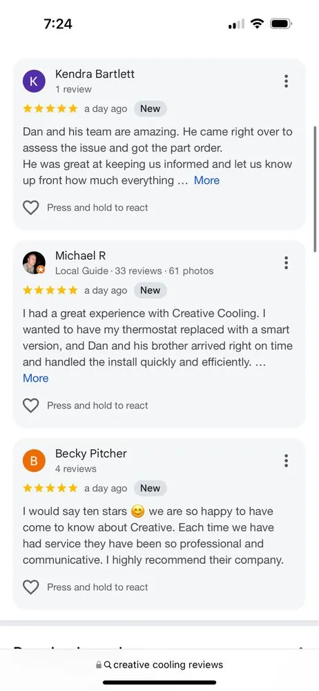Slide of Creative Cooling