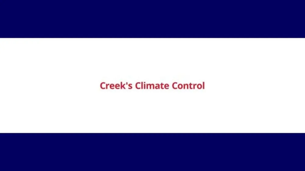 Slide of Creek's Climate Control
