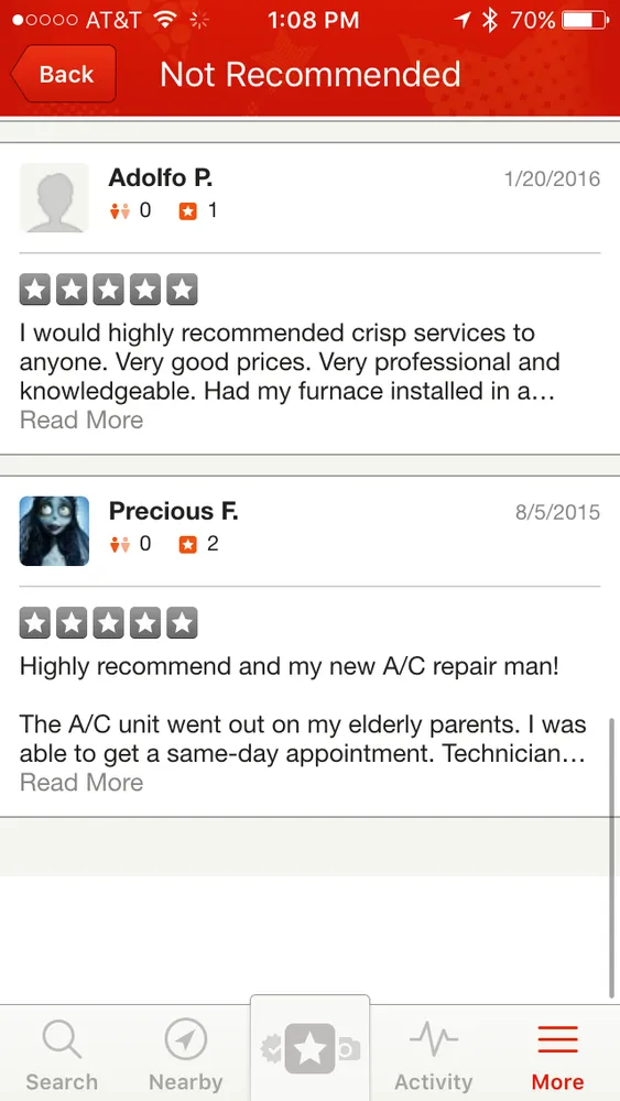 Slide of Crisp Services Air Conditioning & Heating