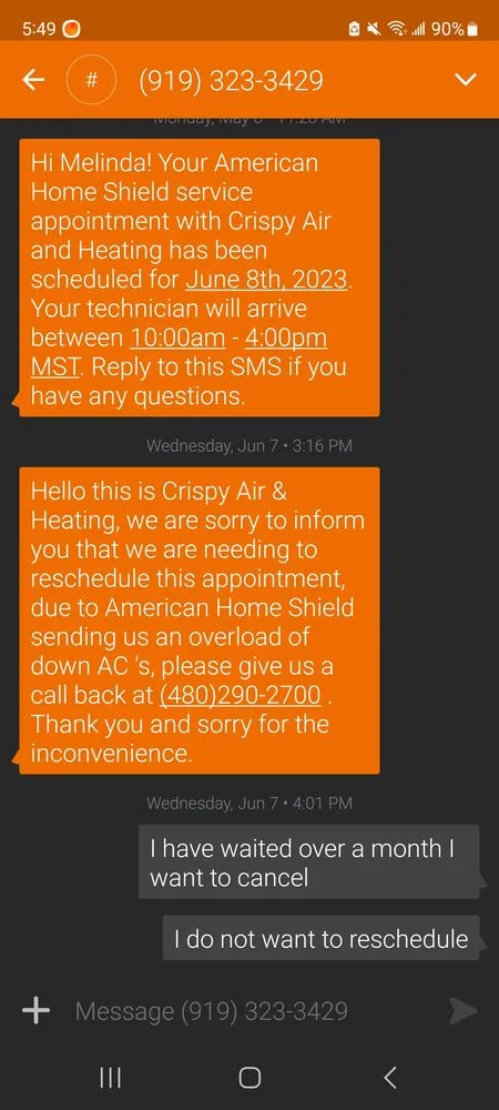 Slide of Crispy Air & Heating