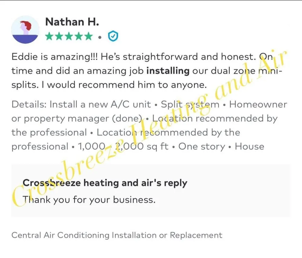 Slide of Crossbreeze Heating & Air