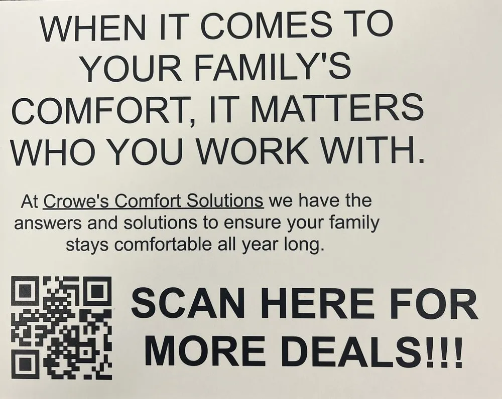 Slide of Crowe’s Comfort Solutions