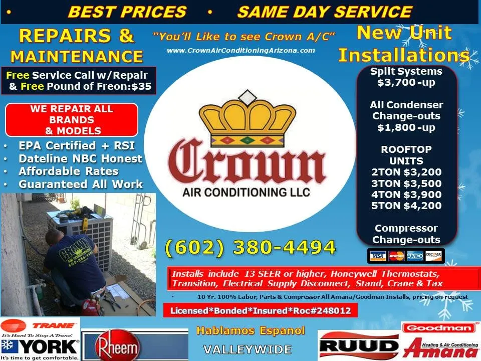 Slide of Crown Air Conditioning