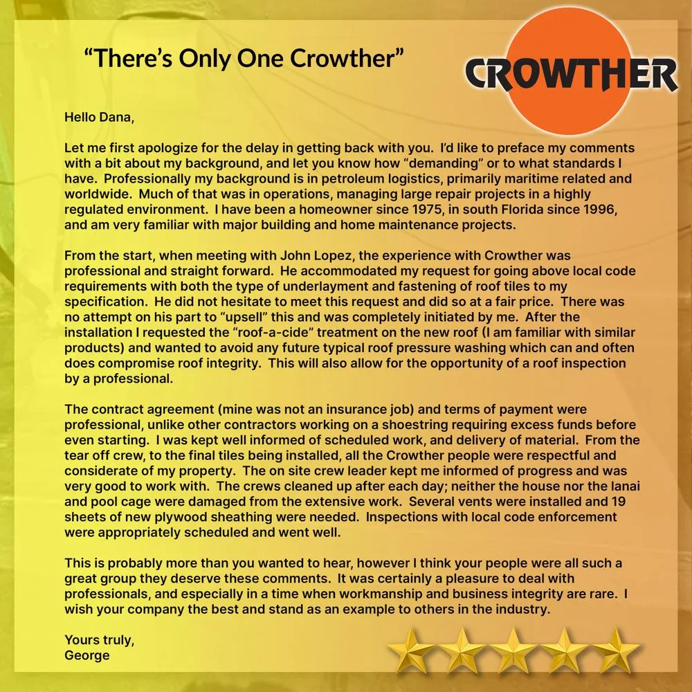 Slide of Crowther Roofing & Sheet Metal of Florida