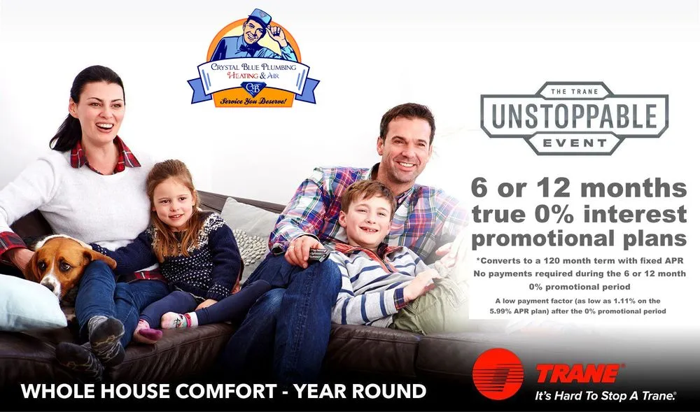 Slide of Crystal Blue Plumbing, Heating & Air