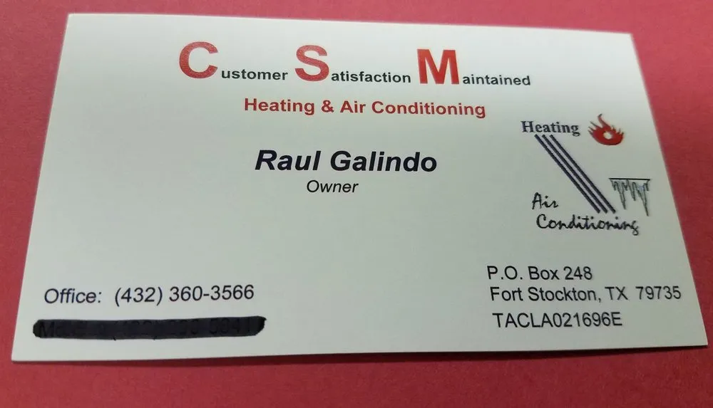 Slide of CSM Heating & Air Conditioning