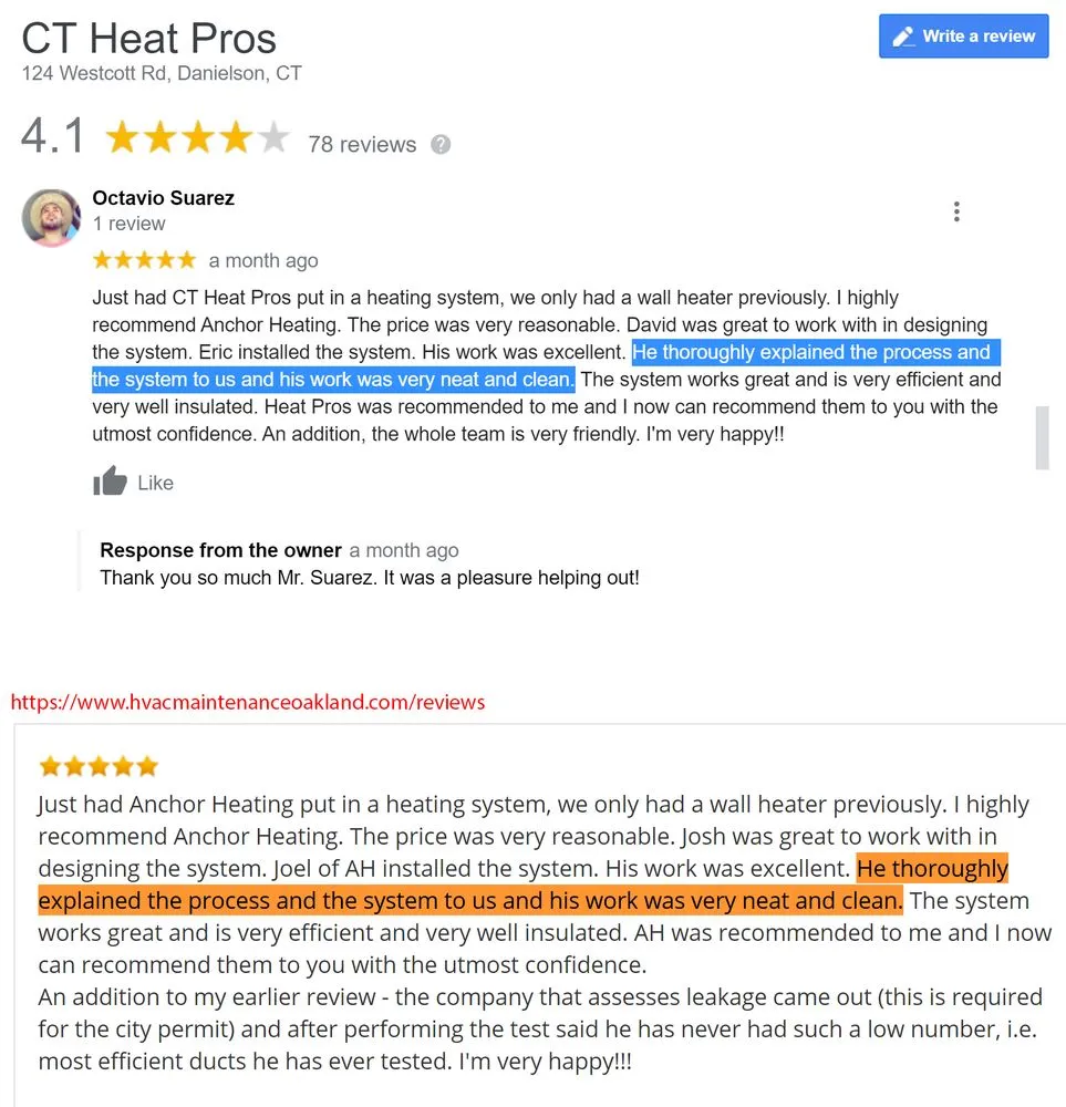 Slide of CT Heat Pros of Northeast Connecticut