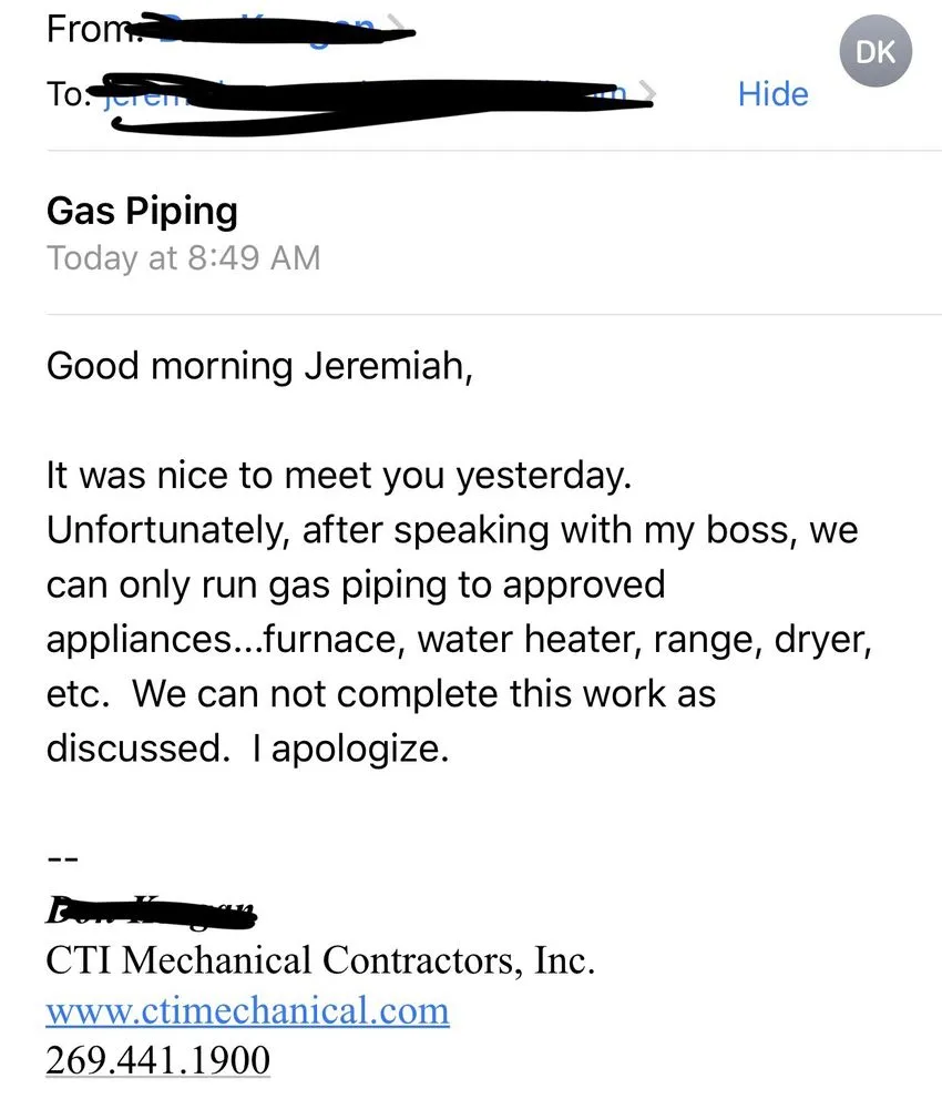 Slide of CTI Mechanical Contractors