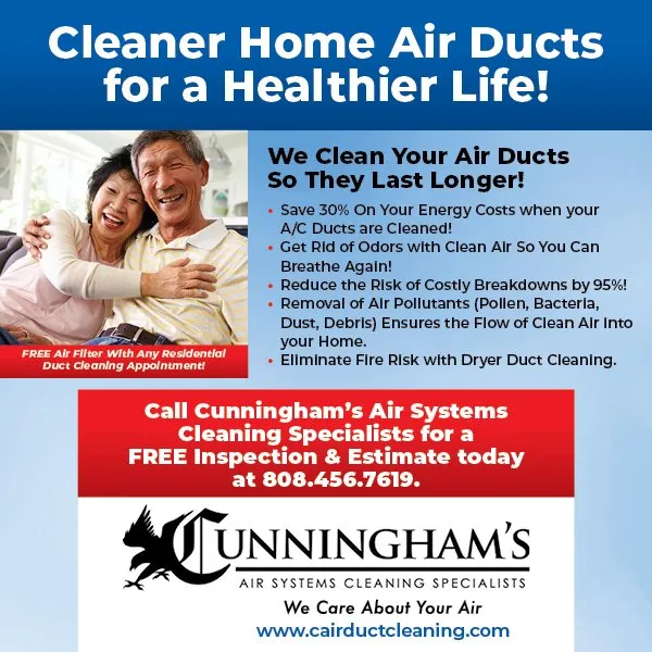 Slide of Cunningham's Air Systems Cleaning Specialists