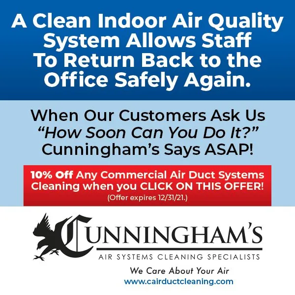 Slide of Cunningham's Air Systems Cleaning Specialists