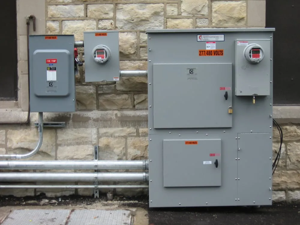 Slide of Current Electrical Mechanical